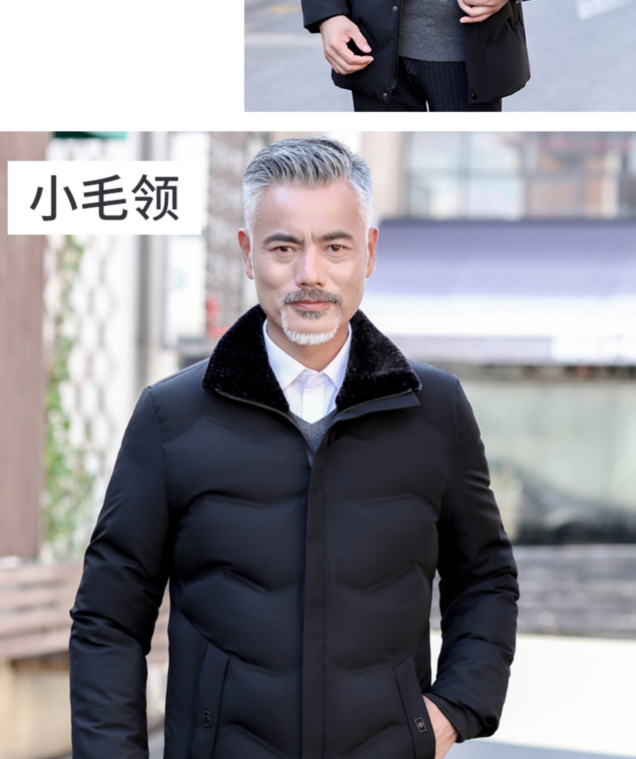 Áo khoác nam trung niên mùa đông 40 tuổi áo cotton dày bố 50 áo khoác cotton xuống áo khoác cotton nam trung niên áo khoác cặp