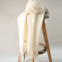 Scarf womens autumn and winter Chinese red imitation cashmere wool big red custom warm shawl dual-purpose male bib