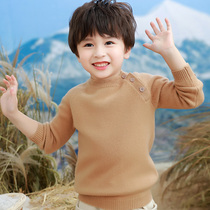 Childrens sweaters girls knitwear autumn and winter new medium and large childrens clothing 100% pure wool sweaters baby pullovers