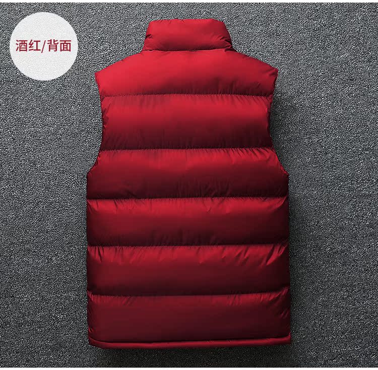 Mùa thu đông nam xuống vest vest cotton cổ cao rộng, áo dày dày ấm phiên bản Hàn Quốc của xu hướng vest đẹp trai ao ba lo nam