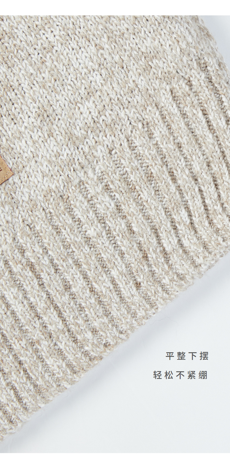 Áo len cổ lọ thoải mái của HLA / Haicang áo sweater nam