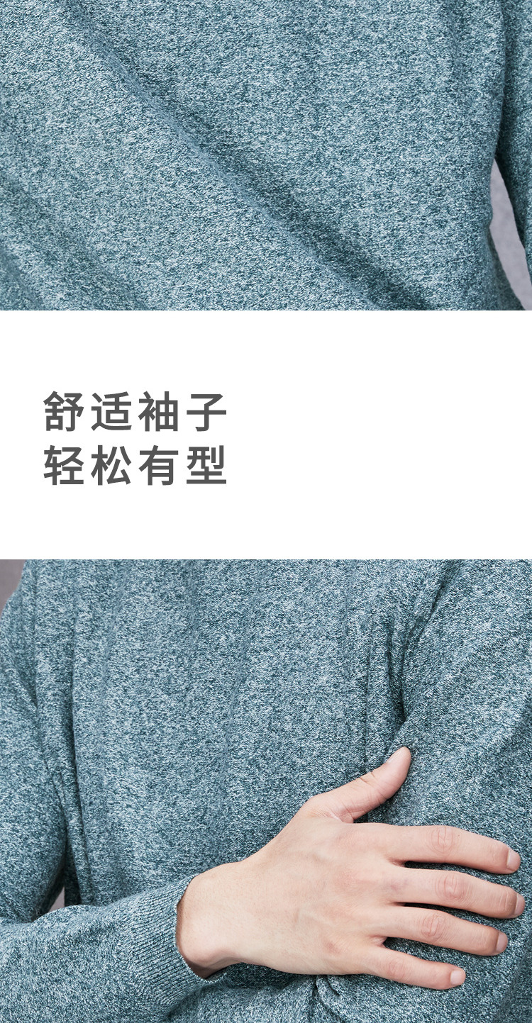 HLA / Haicang House Áo len cổ lọ mới và mềm 2018 Thu mới Áo len thoải mái cho nam áo hoodie nam form rộng