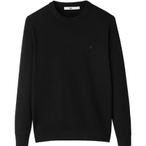HLA Heilan Home National Premium Knitwear 24 Autumn New Wool Solid Color Round Neck Core Spun Yarn Sweater for Men