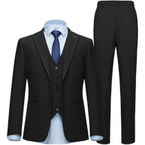 HLA Heilan House elastic elastic waist dress suit business gentleman three-piece suit for men