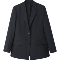 HLA Heilan House Business Commuting Suit 24 Autumn New Calm Professional Single-breasted Black Single Suit Womens Clothing