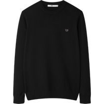 HLA Hailan House pullover round neck long-sleeved sweater 24 autumn new core-spun yarn national high-end tops for men