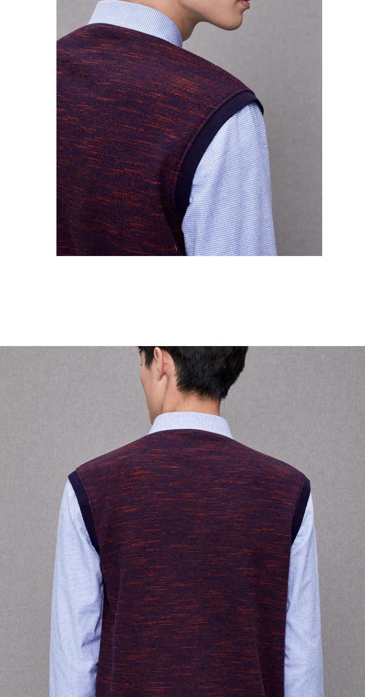 Áo len cổ lọ hiệu HLA / Haicang House 2018 mùa đông mới vest giả hai người shop đồ nam