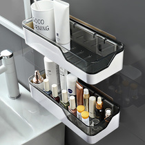  Bathroom shelf Punch-free suction cup Wall-mounted sink Wall bathroom storage shelf Toilet sink