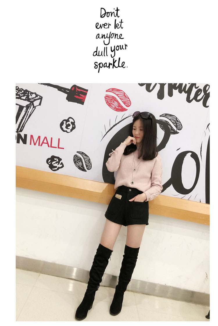 Mùa thu đông 150cm nhỏ nhắn cộng với size nhỏ XS cao eo quần short nữ đa năng thời trang công sở nữ