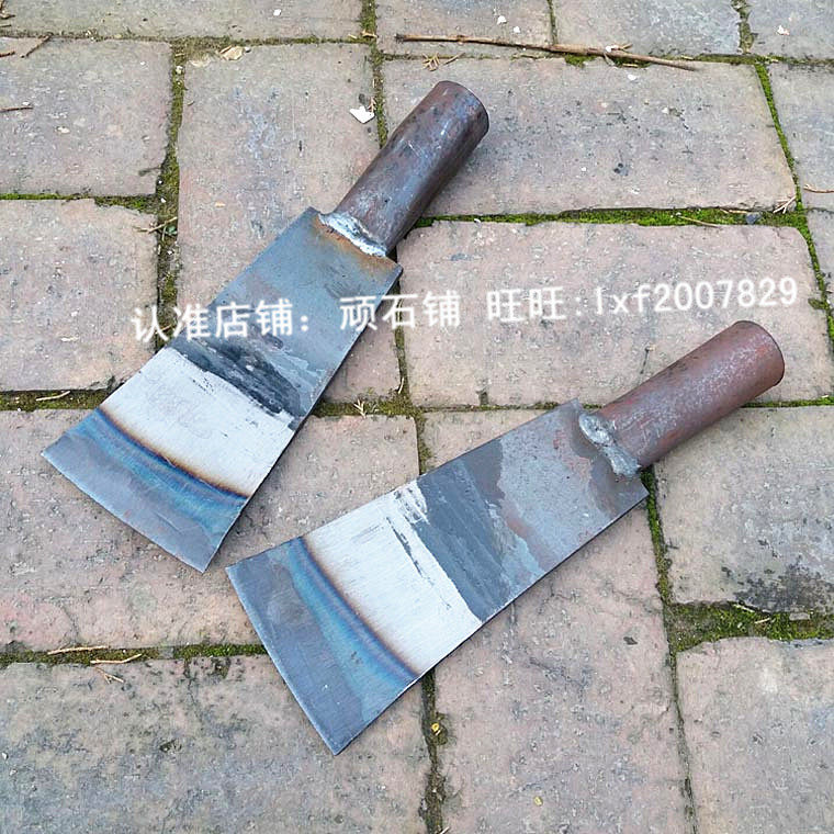 Cement shovel White ash paint batch soil cleaning Wall plasterer Weeding decontamination tools Forging steel shovel Site decoration cleaning