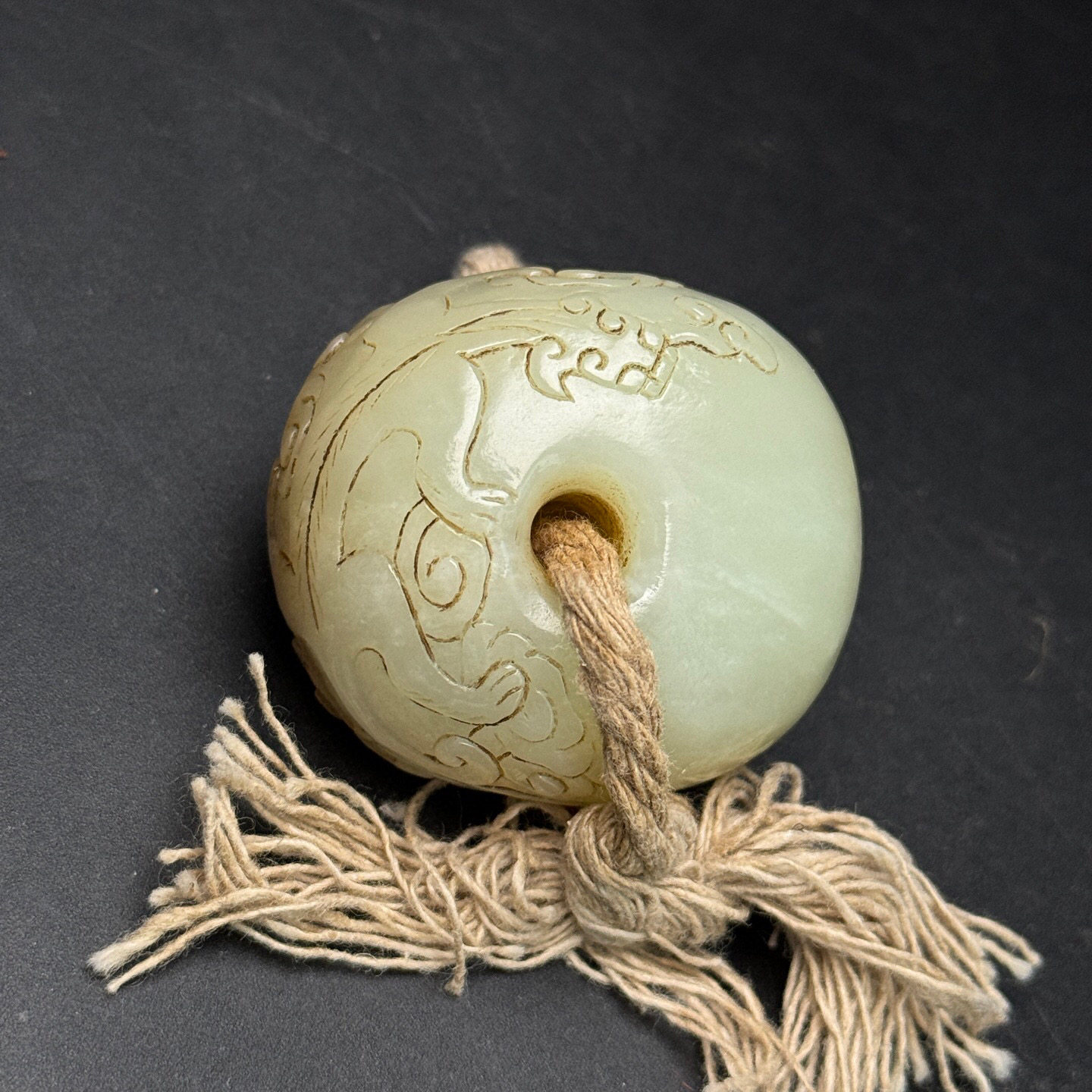 收藏旧藏汉代老玉器天然老玉古玉和田玉螭龙玉珠子玉佩挂件把玩件