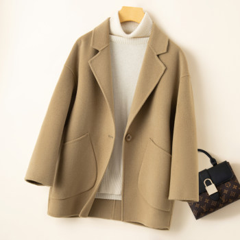 Chinese wool cocoon double-sided coat