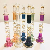 Egyptian flavor bottle Golden pattern glass transparent simple style Lighthouse decoration small fresh