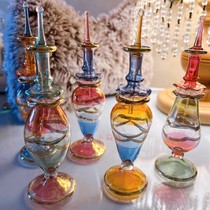 埃及手信香精瓶玻璃摆件节日礼物小酒瓶精致可爱金边款梳妆台装饰