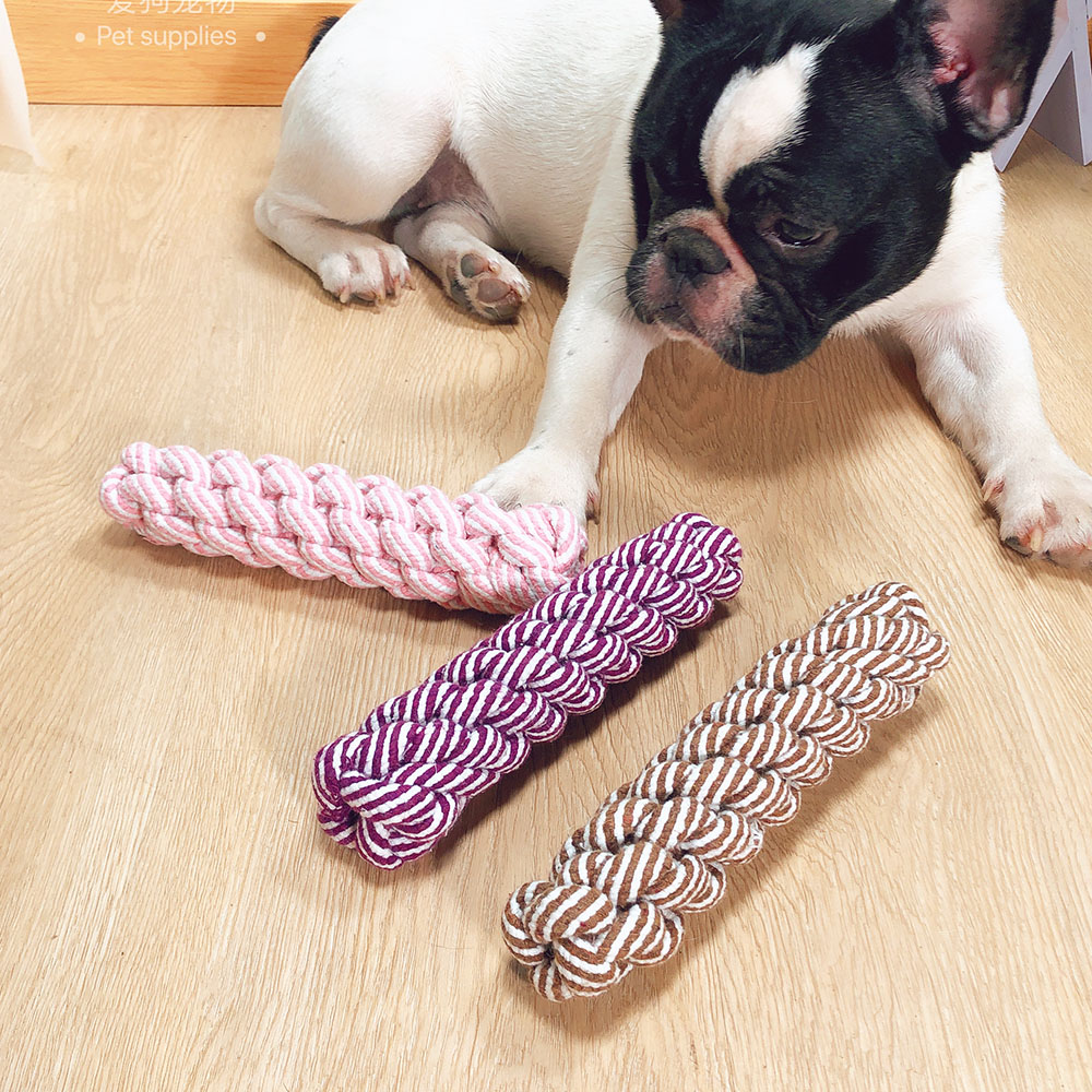 Pet Pooch Cotton Rope Corn Stick Toy Ginosa Mosu Pastoral Pet Dog Grindchier Teeth Cleaning Teeth Clean Teeth