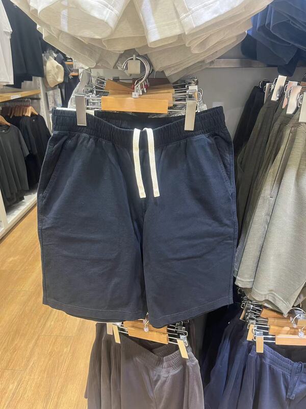 Uniqlo Men's and Women's Washed Cotton Comfortable Elastic Shorts 474129/481571