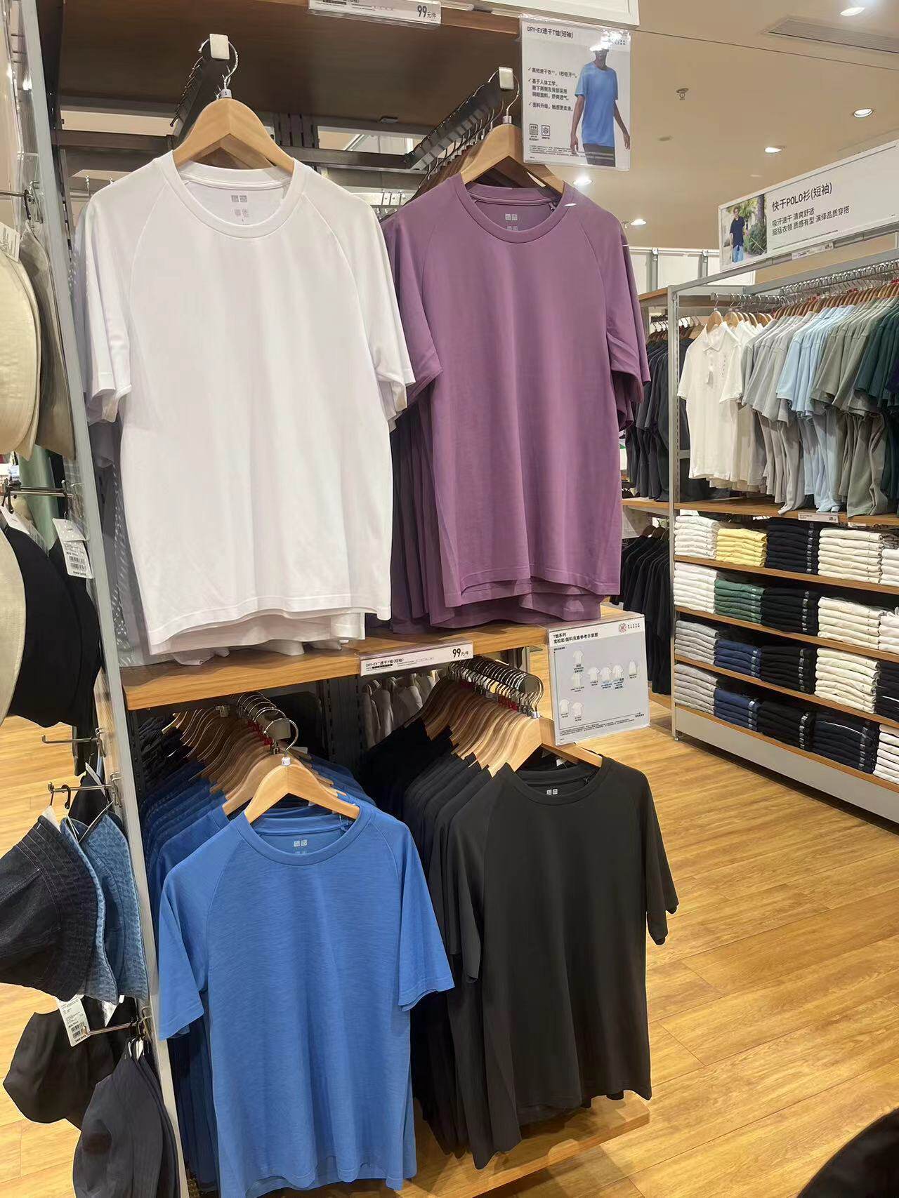 Мужская быстросохнущая футболка Uniqlo DRY-EX, отводящая влагу, 483970/475360/482299 Изображение 1