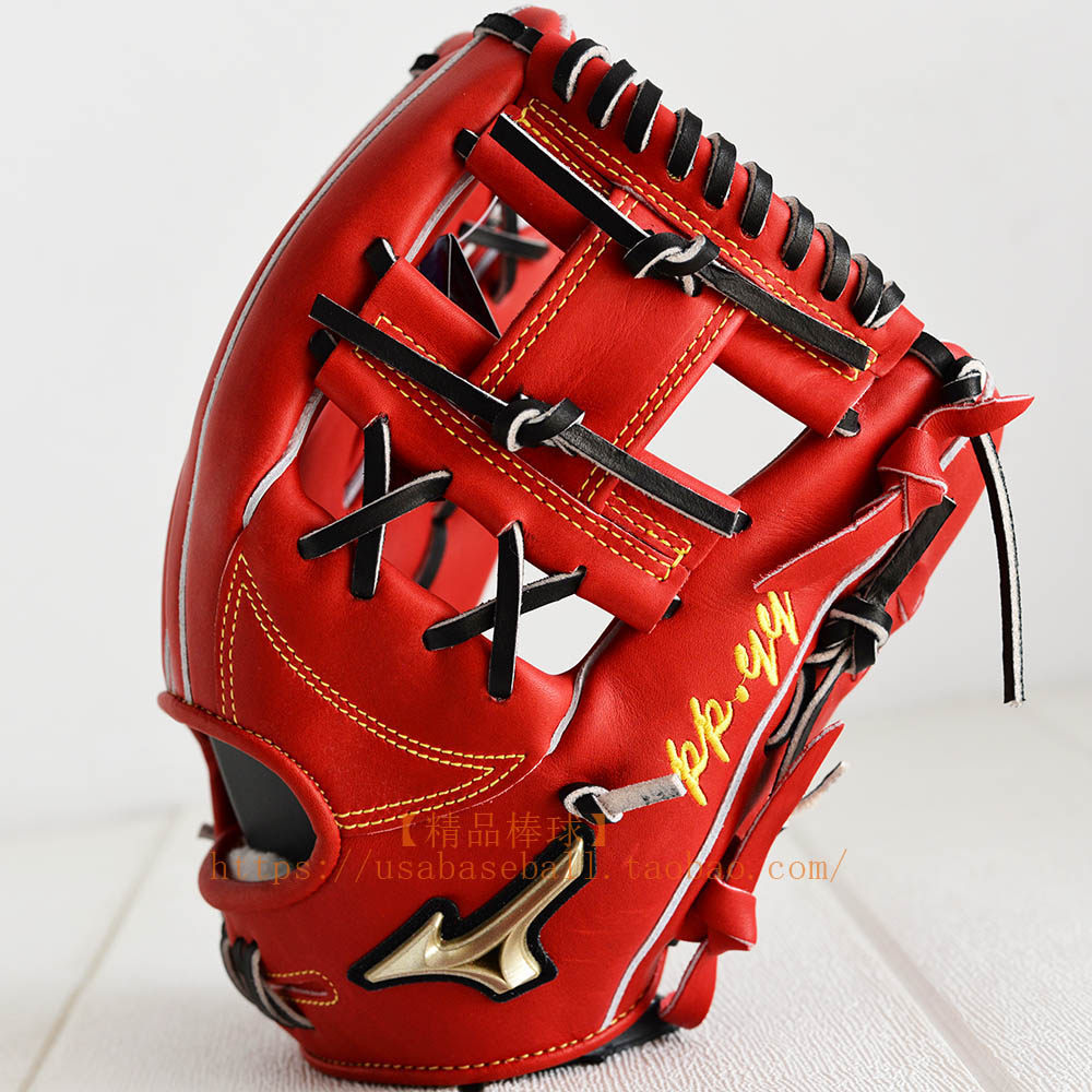 【精品棒球】美津浓Mizuno GE个性化定/订制日规专业硬式手套红黑
