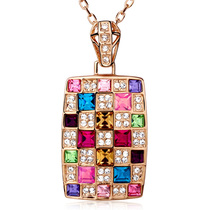 Lydia Kana Queen of Austria crystal necklace Female light luxury niche exquisite brand European and American pendant clavicle chain