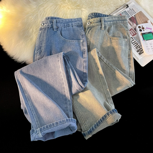 Tide, осенние цветные брендовые прямые свободные джинсы, японские штаны для отдыха, оверсайз