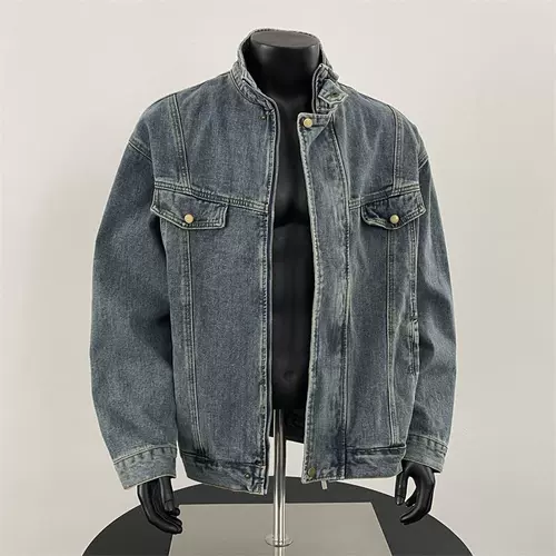 Осенняя джинсовая мужская спортивная куртка для отдыха, в американском стиле, подходит для подростков