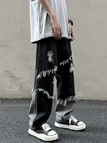 Tide, летние тонкие джинсы, штаны, свободный прямой крой