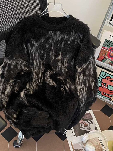 Демисезонный бархатный японский ретро удерживающий тепло свитер, оверсайз, увеличенная толщина, подходит для подростков