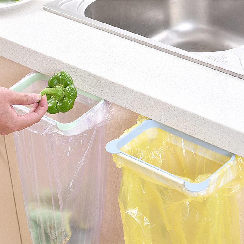 A must-have kitchen gadget! over-the-cabinet door trash rack – how to ...