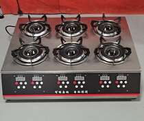 Zhuoliang gas rotary clay pot rice machine Fully automatic intelligent commercial electric six-head gas clay pot stove Casserole pot