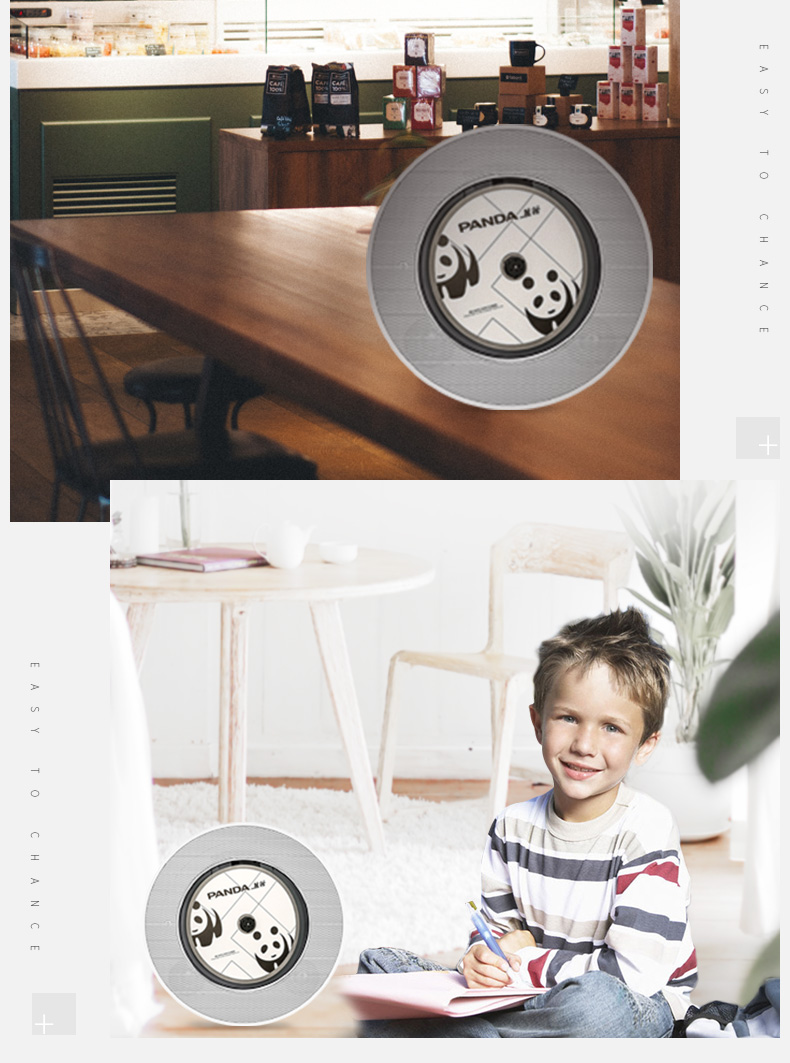 Panda CD66 Máy nghe nhạc DVD Bluetooth Máy nghe nhạc DVD tại nhà VCD đĩa giáo dục trước khi sinh trẻ em đầu đĩa video đặt đĩa Học sinh tiếng Anh học đọc đĩa treo tường âm thanh di động - Trình phát TV thông minh bộ phát wifi 8 cổng