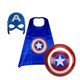 Captain America Mask Shield Thor Hammer Cape ຂອງຫຼິ້ນວັນເດັກນ້ອຍ Halloween ຫຼິ້ນລັກສະນະ Hero