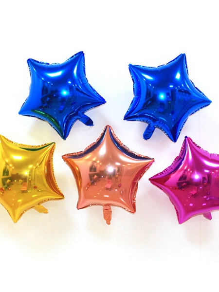 5-Inch 10-Inch 18-Inch Five-Pointed Star Aluminum Balloon Wedding Birthday Party Wedding Room Shopping Mall Layout