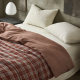 Yassia Bedding, Class a Maternal and Infant Grade, Non-Fluorescent, Non-Fading, Retro Simple Plaid Yarn Single Duvet Cover