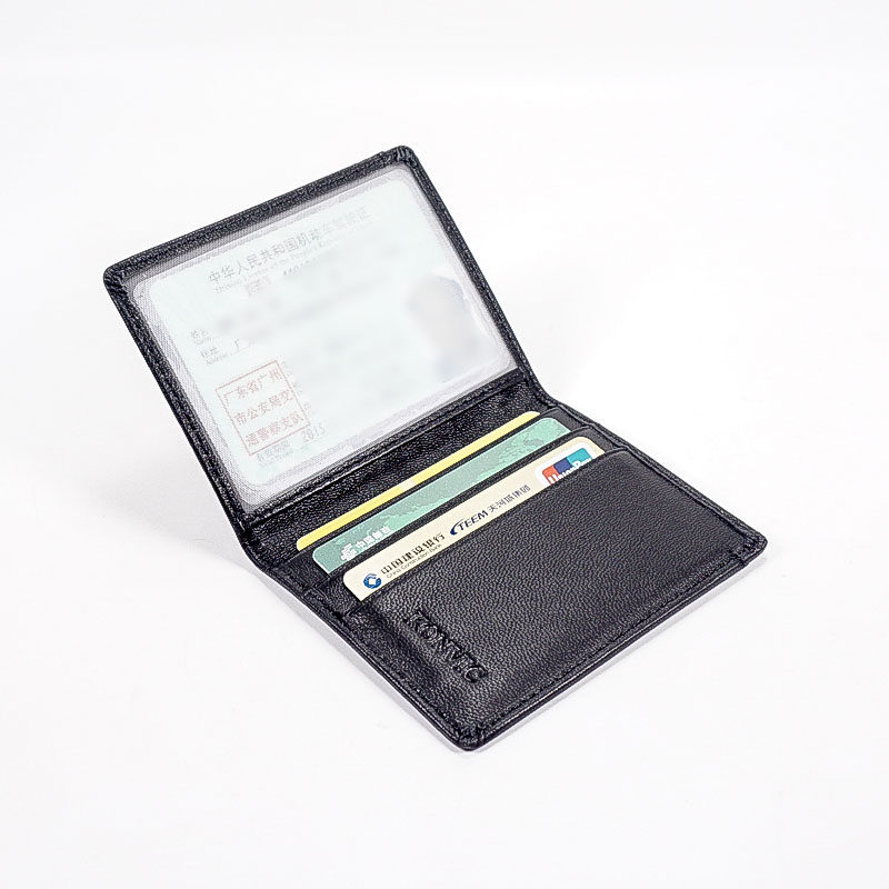 Junyu sheepskin wallet change large banknote bank card driver's license multi-digit card bag large-capacity small wallet unisex