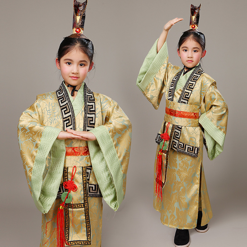 Young children's ancient clothes boy The ancient boy Qin Chaocheng, the ancient minister, was served with Ludon't Xiang Yu's performance clothing