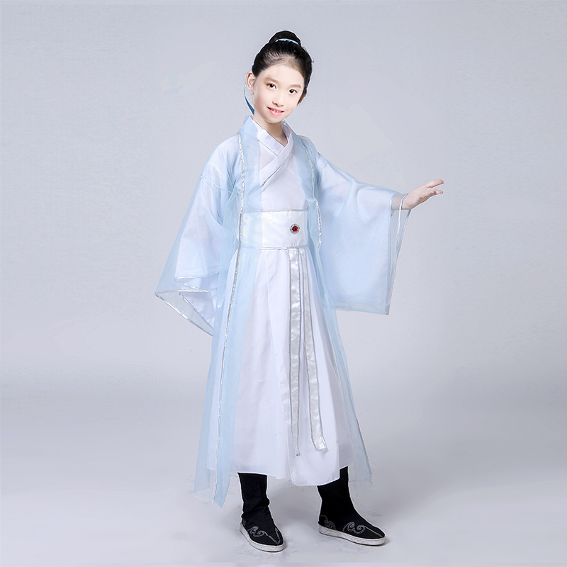 Young children's ancient costumes Han clothes boy boy Song Chaing Ming Dynasty Dynasty Commuts Gongzi Shaomen clothes Table performance costumes