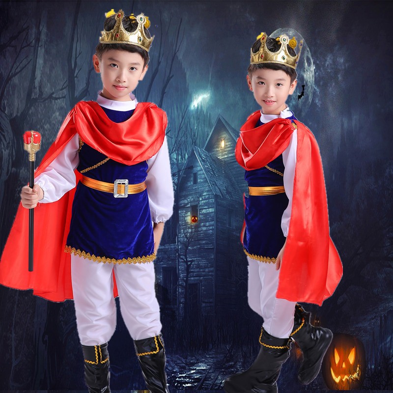 Young children's children's clothing Children's drama Prince clothes boy The Knights of Kings perform to serve children Halloween costumes