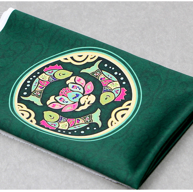 Hoa hậu Wu mô phỏng lụa định vị mẫu vải nhỏ rõ ràng retro thời trang tự làm thủ công vải chất liệu gói vải