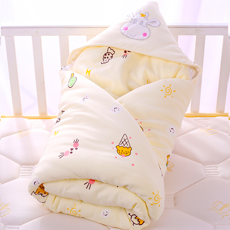 Quilt Baby newborn newborn spring and autumn and winter thickened quilt Hug quilt cotton quilt four seasons delivery room baby products