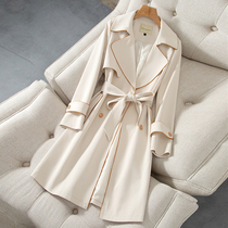 2022 Spring new wind dress Women in the middle of the Premier Inn Wind Breeze Small Sub Spring Autumn High-end Jacket Temperament Superior