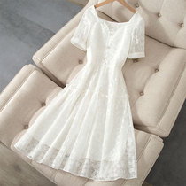2022 Lian dress woman Summer tea Skirt Style First Love Nepotism Dress Gentle White Fairy Skirt Retro Stunning Dresses Superior