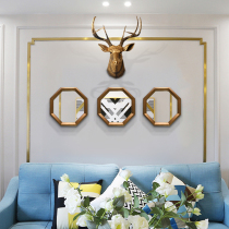 Model room wall jewelry Living room decorative mirror Foyer wall mirror European entrance mirror Sofa background wall combination mirror