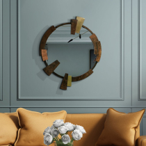 Creative Wall-mounted Door Hall Art Mirror Genguan Personality Special-shaped Decorative Mirror Villa-like Wall Wall-mounted Mirror