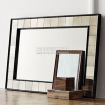 Eurostyle full-body mirror clothes cloakroom dress fitting mirror custom American background wall creative wall-mounted decoration large mirror