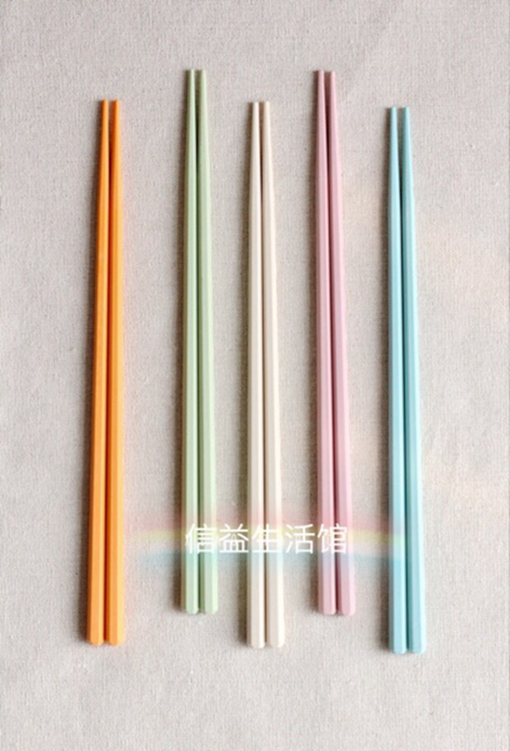 Exit Japan Hexagonal chopstick Maccron color no paint eco-friendly dishwasher available with anti-slip and mildew-proof diamond chopsticks