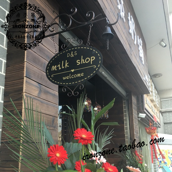 European-style iron listed brand brand listed creative custom dance classroom fancy store billboard