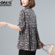 Belly cover top female summer short-sleeved 2022 new large size loose design thin small shirt middle-aged mother's shirt