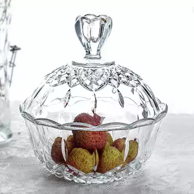 Italy imported RCR crystal glass sugar jar candy jar Crystal dried fruit snack fruit fruit crystal sugar jar
