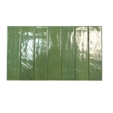 Фрукты зеленый кирпичный кирпич ручной ретро -ванная настенная плит