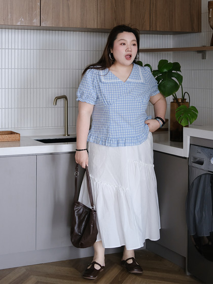 zooobaby04/14晚八点韩系简约不规则慵懒感宽松半身裙A字裙伞裙